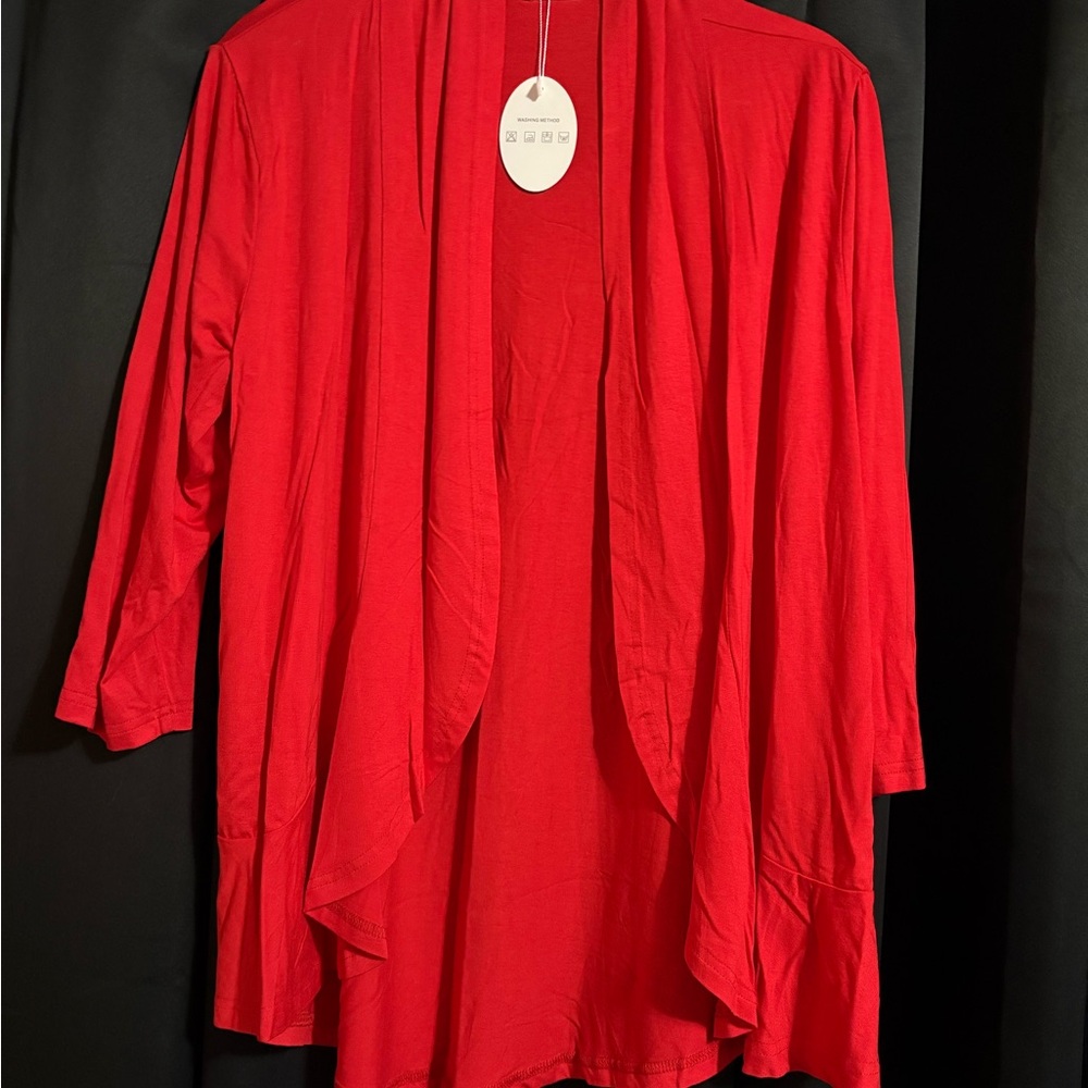Red Women's Cardigan